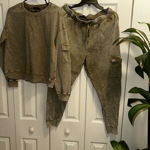 Olive Green Jogger Set